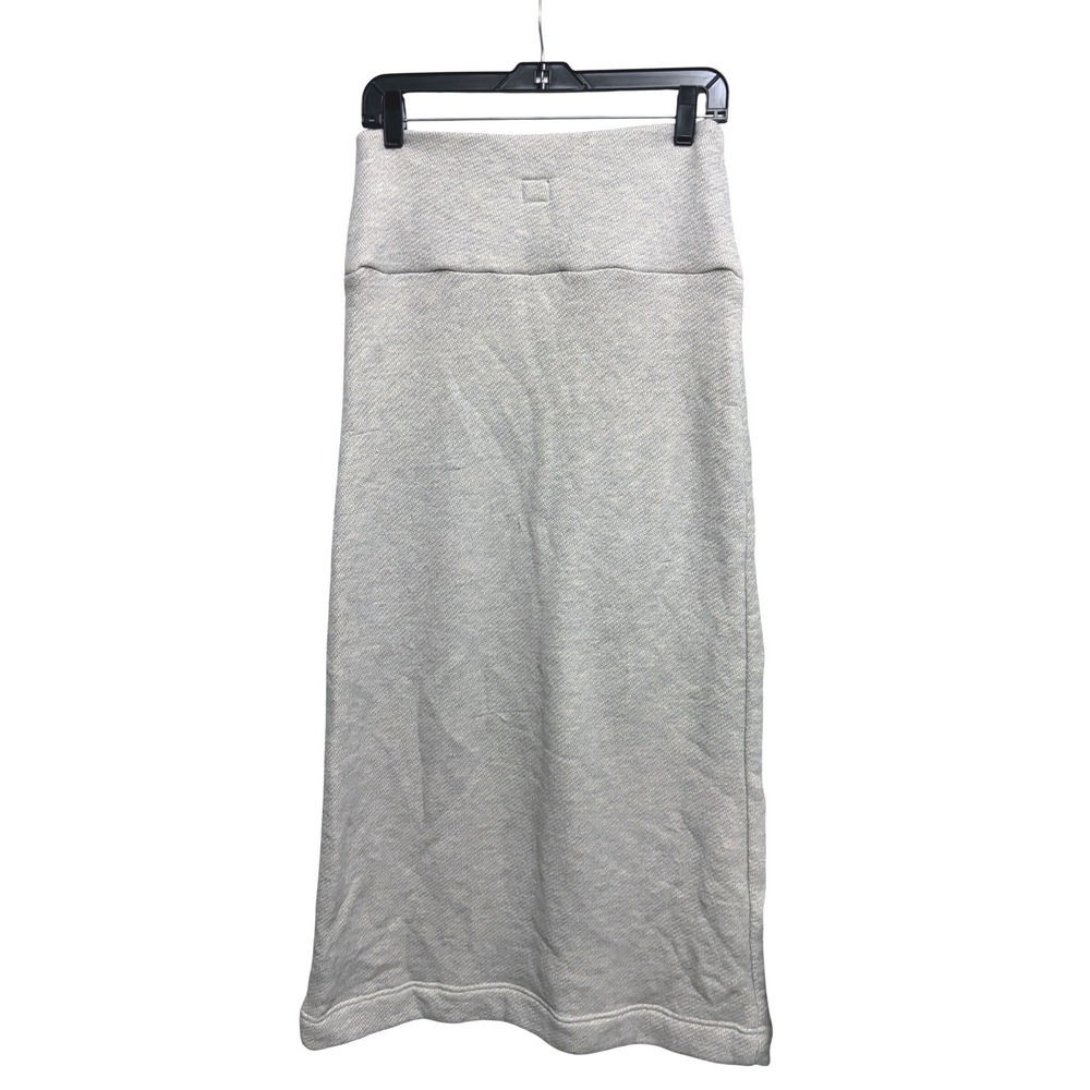 Free People Free-est Maxi Skirt Grey Heathered Knit Loungewear Small